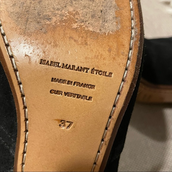 NWOT Isabel Marant Etoile Black Decker Western Ankle Boot - size US 7 / EU 37 - Picture 5 of 8